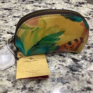 Patricia Nash Rosalie Coin Pouch in Watercolor Butterfly